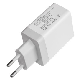 Зарядно Makki Fast Charger - QC3.0+2xUSB 30W White - MAKKI-QC30W3