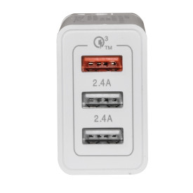 Зарядно Makki Fast Charger - QC3.0+2xUSB 30W White - MAKKI-QC30W3
