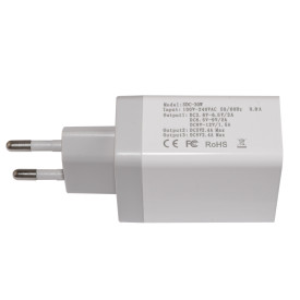 Зарядно Makki Fast Charger - QC3.0+2xUSB 30W White - MAKKI-QC30W3