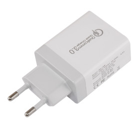 Зарядно Makki Fast Charger - QC3.0+2xUSB 30W White - MAKKI-QC30W3