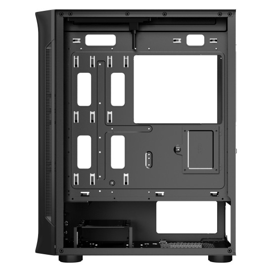 Кутия за компютър Makki Case E-ATX M09 aRGB Black - Remote/4 Fans