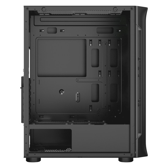 Кутия за компютър Makki Case E-ATX M09 aRGB Black - Remote/4 Fans