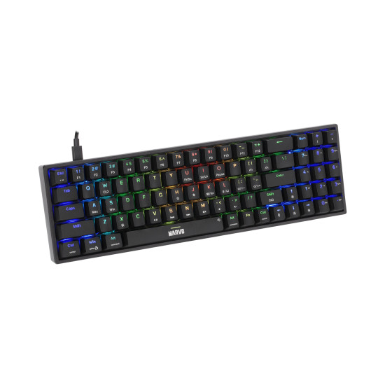 Клавиатура Marvo Gaming Keyboard Shogo 78 - RGB, 78 keys - MARVO-KG956