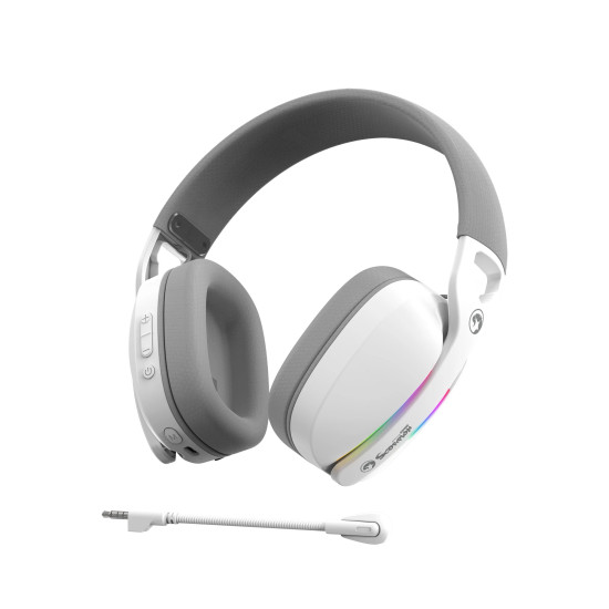 Безжични слушалки Marvo Gaming Headphones Pulz 70S White - 7.1 RGB - MARVO-HG9086-WH