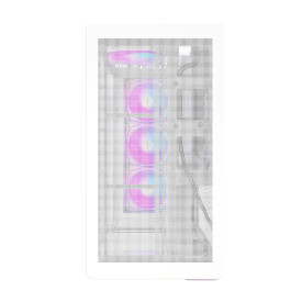 Кутия за компютър Montech Case ATX - KING 45 PRO, White - 4x120mm A-RGB, USB-C