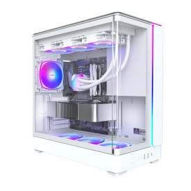 Кутия за компютър Montech Case ATX - KING 45 PRO, White - 4x120mm A-RGB, USB-C