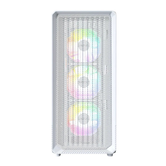 Кутия за компютър Montech Case mATX - X5 (W) - 4 A-RGB fans, USB-C