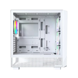 Кутия за компютър Montech Case mATX - X5 (W) - 4 A-RGB fans, USB-C