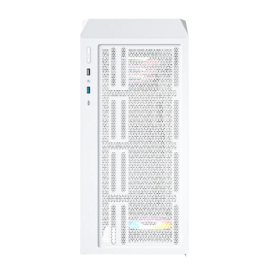 Кутия за компютър Montech Case mATX - X5 (W) - 4 A-RGB fans, USB-C