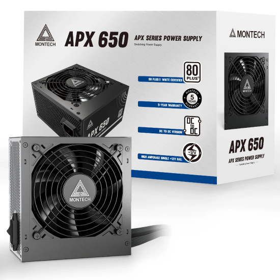 Захранване Montech PSU 650W - APX - 80 Plus White