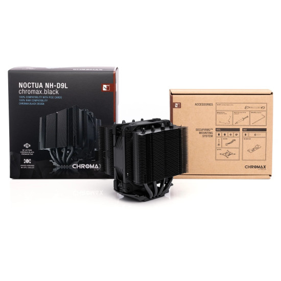 Охладител за процесор Noctua CPU Cooler NH-D9L chromax.black - LGA1851/1700/1200/AM5