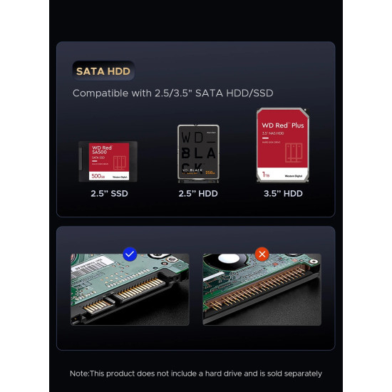 HDD докинг станция Orico IT28ECEUGY, 2-Bay HDD/M.2 NVMe, USB-C/USB-A, Offline Clone, Grey