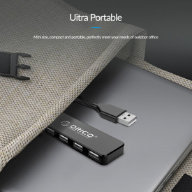 USB хъб Orico USB2.0 HUB 4 port Black - FL01-BK