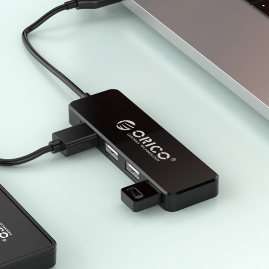 USB хъб Orico USB2.0 HUB 4 port Black - FL01-BK