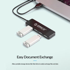 USB хъб Orico USB2.0 HUB 4 port Black - FL01-BK