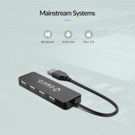 USB хъб Orico USB2.0 HUB 4 port Black - FL01-BK