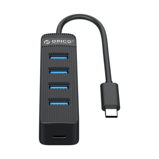 USB хъб Orico USB3.0 HUB 4 port - Type C input, aux Type-C power input - TWC3-4A