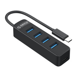 USB хъб Orico USB3.0 HUB 4 port - Type C input, aux Type-C power input - TWC3-4A