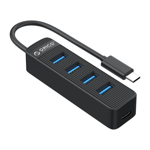 USB хъб Orico USB3.0 HUB 4 port - Type C input, aux Type-C power input - TWC3-4A