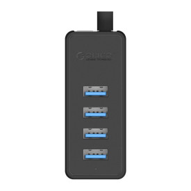 USB хъб Orico USB3.0 HUB 4 port - USB/Micro USB input, 1m cable - W5P-U3-100-BK-PRO