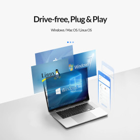 USB хъб Orico USB3.1 HUB Type-C - 2 x USB3.0, 2 x USB-C - PAPW2AC-C3-05-BK-EP