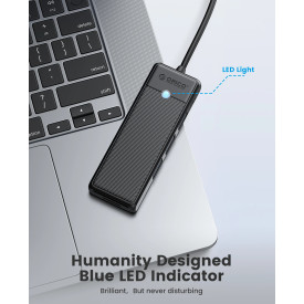 USB хъб Orico USB3.1 HUB Type-C - 4 x USB3.0 - PAPW4A-C3-015-BK