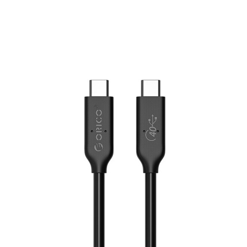 USB кабел Orico USB4.0 40Gbps M/M 0.3m Black PD100W - U4C03-BK