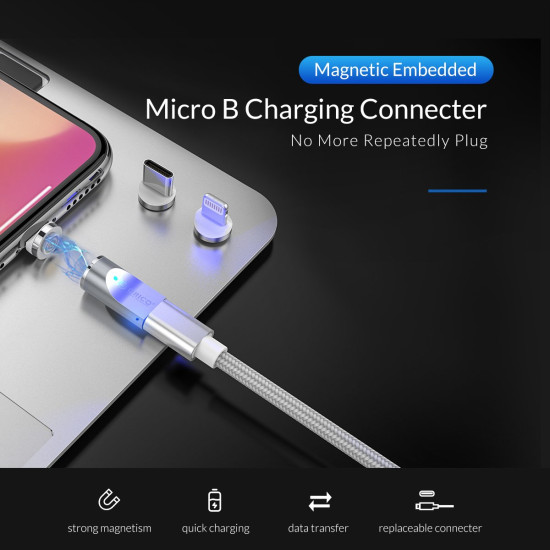 Преходник Orico Adapter - Magnetic Micro B to Lightning - ML01-SV