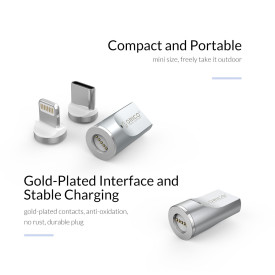 Преходник Orico Adapter - Magnetic Micro B to Lightning - ML01-SV