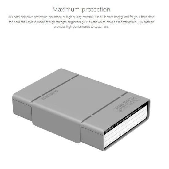 Предпазна кутия за диск Orico Hard Disk Protection Box 3.5" - PHP35-V1-GY