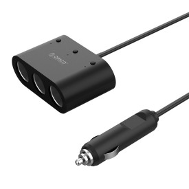 Разклонител за запалка за кола Orico Car Cigarette Lighter 3 Ports + 2xUSB, 12-24V - MP-2U3S