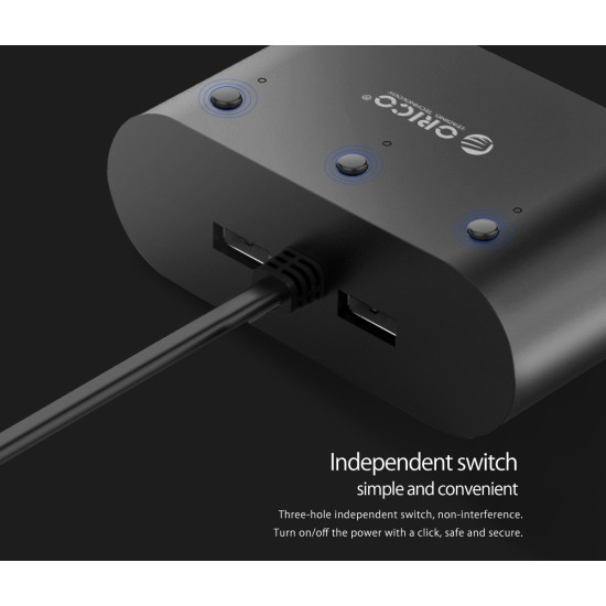 Разклонител за запалка за кола Orico Car Cigarette Lighter 3 Ports + 2xUSB, 12-24V - MP-2U3S
