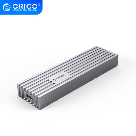 Външна кутия за диск Orico Storage - Case - M.2 NVMe M-key 10 Gbps Aluminum Heatsink Silver - FV35C3-G2-SV