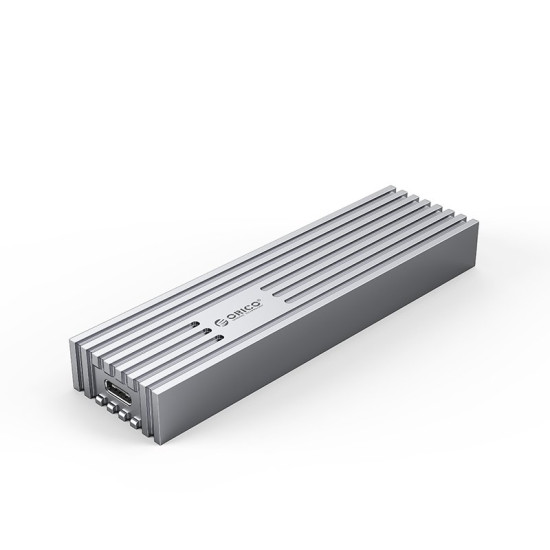 Външна кутия за диск Orico Storage - Case - M.2 NVMe M-key 10 Gbps Aluminum Heatsink Silver - FV35C3-G2-SV