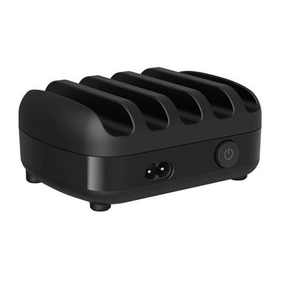 Зарядна станция Orico Charger Station, 220V, 5 x USB, 40W, Черна, DUK-5P-EU-BK