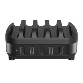 Зарядна станция Orico Charger Station, 220V, 5 x USB, 40W, Черна, DUK-5P-EU-BK