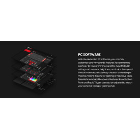 Клавиатура Pulsar eS HE 70 ANSI, RGB, Black