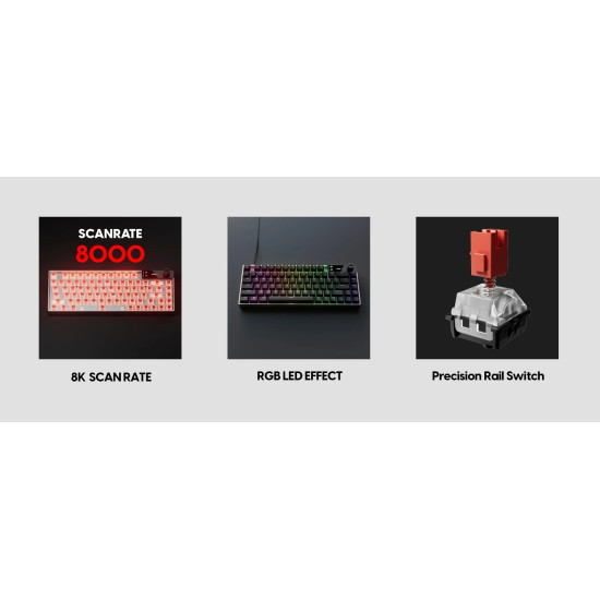 Клавиатура Pulsar eS HE 70 ANSI, RGB, Black