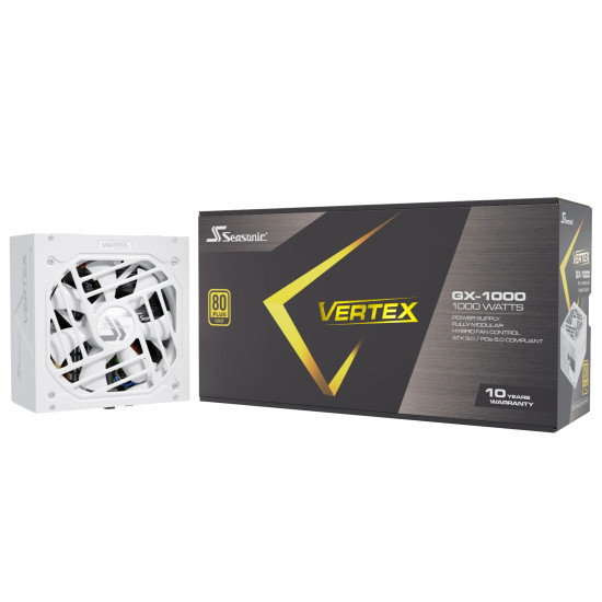 Захранване Seasonic PSU ATX 3.0 1000W Gold - VERTEX GX-1000 White - 12102GXAFS-W