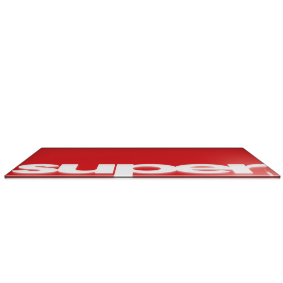 Подложка за мишка Superglide Gaming Glass Mousepad Superglide Pad v2 XL Red, Стъкло - 490 x 420 мм