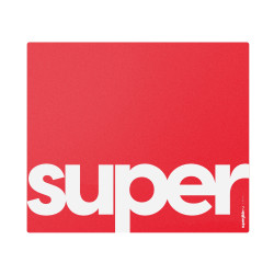 Подложка за мишка Superglide Gaming Glass Mousepad Superglide Pad v2 XL Red, Стъкло - 490 x 420 мм