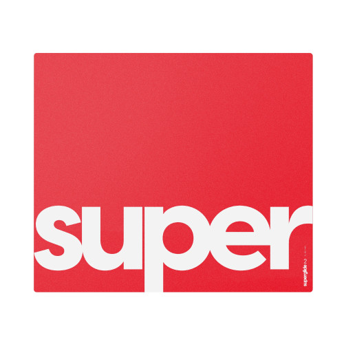 Подложка за мишка Superglide Gaming Glass Mousepad Superglide Pad v2 XL Red, Стъкло - 490 x 420 мм