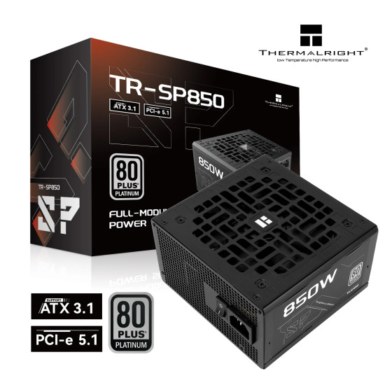 Захранване Thermalright TR-SP850 Black, 850W, ATX 3.1, 80 Plus Platinum, Modular, PCIe 5.0