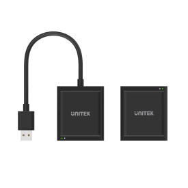 USB удължител Unitek USB Extension over LAN, USB-A Male към 4 порта Female, Y-2516