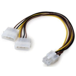 Адаптер VCom 2xMolex to 6pin PCI-E VGA - CE313-0.15m