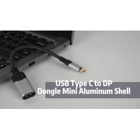 USB кабел VCom USB Type C M -> DP F - CU422MV-8K-0.15