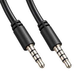 Аудио кабел VCom 3.5mm 4-pin with CTIA support with IC M / M - CV204-2.0m