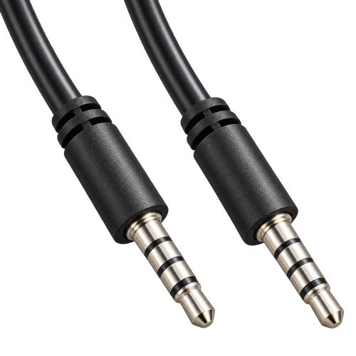 Аудио кабел VCom 3.5mm 4-pin with CTIA support with IC M / M - CV204-2.0m