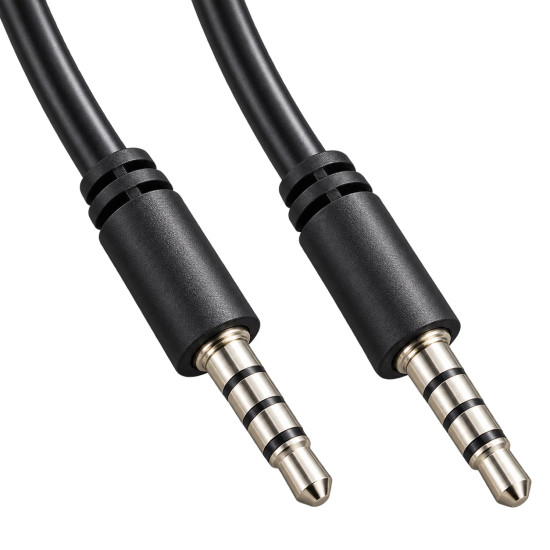 Аудио кабел VCom 3.5mm 4-pin with CTIA support with IC M / M - CV204-2.0m