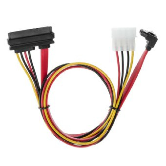 Кабел VCom SATA+Power Combo cable - CH321-0.45m